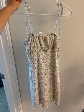 Tilly's Cream Mini Dress with Purple Floral Print